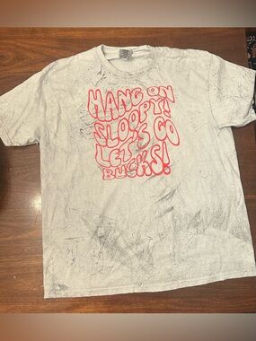 Comfort Colors White Tee with Neon Pink Graphic